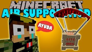 AIR SUPPORT MOD  Apoyo Aereo en minecraft  Minecraft mod 1122 Review ESPAÑOL [upl. by Ragde819]