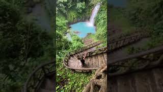 📍Rio Celeste Waterfall  Costa Rica 🇨🇷 [upl. by Ez]