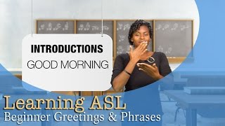 Greetings amp Phrases  ASL For Beginners [upl. by Eniahpets]