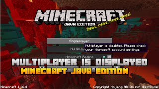 How to fix quotMultiplayer is disabledquot error in Minecraft Java Edition [upl. by Malorie]