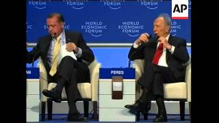 WRAP Turkish PM leaves stage after clash with moderator on Gaza debate [upl. by Lose760]