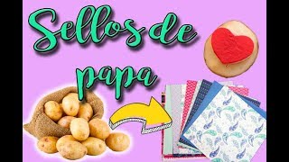 Haz sellos ¡con una papa  DIY [upl. by Godliman323]