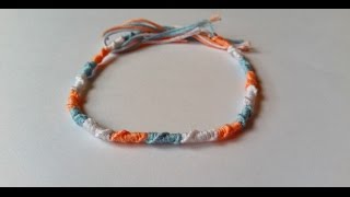 DIY  Bracelet Brésilien Rond Tuto Facile [upl. by Vetter]