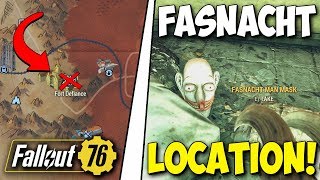 Fallout 76  Fasnacht Man Mask Location RARE MASK [upl. by Ycrem]