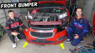 CHEVROLET CRUZE FRONT BUMPER REMOVAL REPLACEMENT CHEVY CRUZE [upl. by Zakaria875]