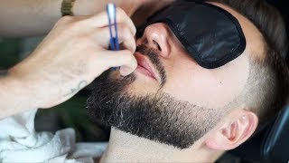 How To Trim a Beard  Barber Tutorial [upl. by Maury]