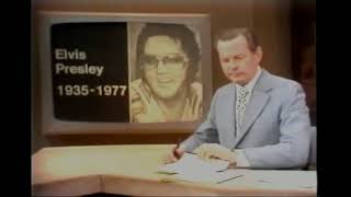 Elvis Presley News Report of his death  August 16 1977 [upl. by Ahseirej29]