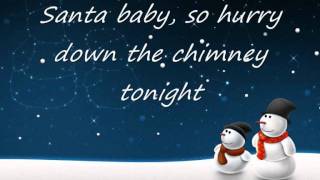 Santa Baby Kylie Minogue LYRICS [upl. by Leigha]