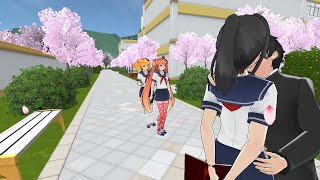 Senpai Taro kisses Ayano And osana WATCH Yandere Simulator Pose Mode [upl. by Haldi]