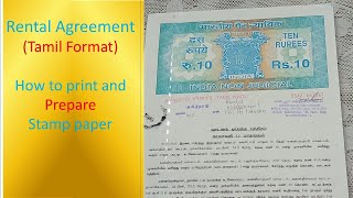 How to make rent agreement for houseRental Agreement DraftHow to print Stamp paperfree download [upl. by Anilorak]