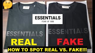 HOW TO SPOT A REAL VS FAKE FOG ESSENTIALS TEE [upl. by Lunneta608]