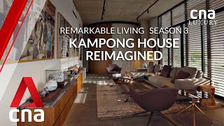 A Singapore house built on ‘stilts’ to recreate a kampung feel  Remarkable Living [upl. by Rednaxela]