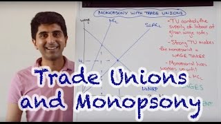 Trade Unions In A Monopsony Labour Market [upl. by Anoved827]