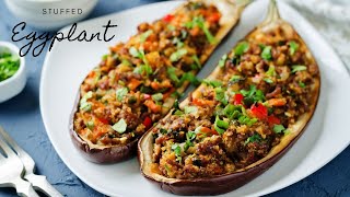 Stuffed Eggplant Recipe [upl. by Ecinnaj]