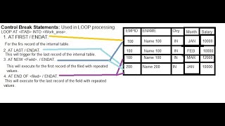 9  SAP ABAP Program on Control Break Statements Class 9 [upl. by Al]