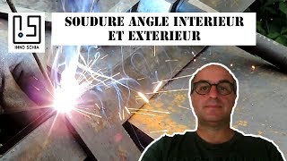 Comment souder à larc avec électrode enrobée rutile  Angle intérieur et extérieur Soudure à larc [upl. by Hazlip907]