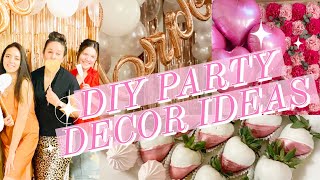 NEW INEXPENSIVE DIY PARTY DECORATING IDEAS  DOLLAR TREE PARTY DECOR  SPRINGS SOULFUL HOME [upl. by Gavrila]