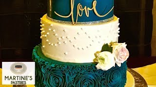 Wedding Cake Decorating  with Fondant Flowers for Your Wedding Cakes  Martines Pastries Lex KY [upl. by Phillipp]