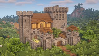 Minecraft Survival Castle Tutorial [upl. by Noira371]