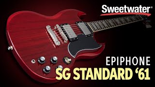 Epiphone SG Standard 61 Electric Guitar Demo [upl. by Smitty83]