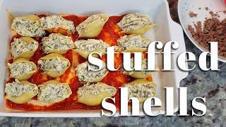 How To Make STUFFED SHELLS  Beef And Cheese Stuffed Shells  Simply Mamá Cooks [upl. by Beebe]