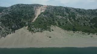 Rana e hedhun in Shengjin one of the most fascinating beaches of the Mediterranean  See Albania 4k [upl. by Alegre674]