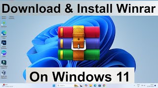 How to Download and Install Winrar in Windows 1011 Computer amp Laptop  Winrar Kaise Install Kare [upl. by Mercorr198]