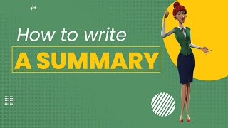 How to write a summary  BEST guide [upl. by Sacrod674]