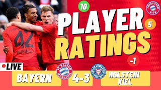 Bayern Munich 43 Holstein Kiel Live Player Ratings 😡😡😡 [upl. by Jeffers]