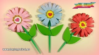 Cómo hacer FLORES DE PAPEL en 5 minutos 🌸🌼🌺 RECICLAJE [upl. by Wesley903]