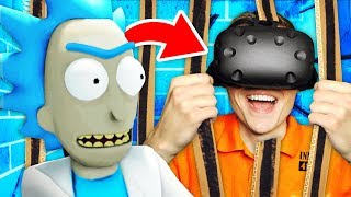 ESCAPING RICKS SECRET PRISON In Virtual Reality Rick and Morty Virtual RickAlity Gameplay [upl. by Otte]