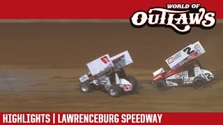 World of Outlaws Craftsman Sprint Cars Lawrenceburg Speedway May 29 2017  HIGHLIGHTS [upl. by Frey]