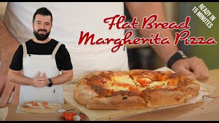 Margherita flatbread Pizza in under 15 Minutes [upl. by Mathilda]