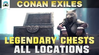 All Legendary Chest Locations New version in description  Guide  Conan Exiles [upl. by Enowtna]