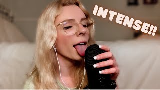 ASMR  INTENSE MOUTH SOUNDS on high sensitivity WITH HAND MOVEMENTS amp MIC SCRATCHING [upl. by Eille705]