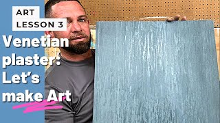 Venetian plaster vertical style tutorial [upl. by Alda762]