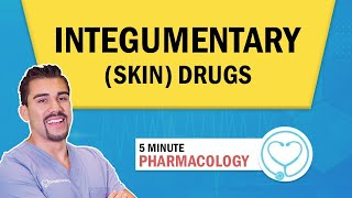 Pharmacology  Skin integumentary for nursing RN PN NCLEX [upl. by Nagaem]