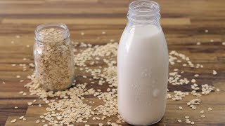 How to Make Oat Milk  Homemade Oat Milk Recipe [upl. by Best]