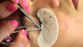 How to Do Eyelash Extensions by Bella Lash [upl. by Hayashi]