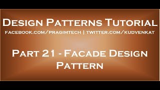 Facade Design Pattern [upl. by Atiseret]