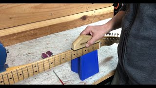 Tutorial  How to Roll Sharp Fret Ends and Fix Fret Sprout [upl. by Gerrard]