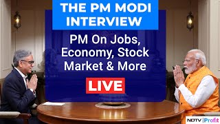 PM Modi Full Interview  PM Narendra Modi On Stock Market Economy Jobs amp More  NDTV Profit [upl. by Nywrad]