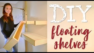 DIY floating shelves [upl. by Hirz]