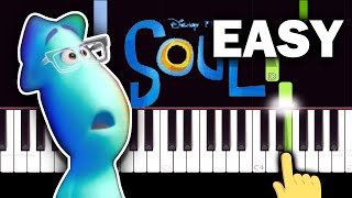 Pixars Soul  Epiphany  EASY Piano tutorial [upl. by Letnoj219]