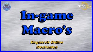 Ingame Macro Commands  Ragnarok Online [upl. by Ax]