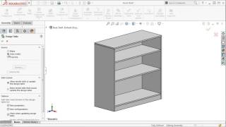 Assembly Design Tables in SOLIDWORKS 2016 [upl. by Arvy]