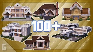 100 Minecraft House Ideas [upl. by Ehsiom]