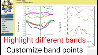 WT06 How to produce band structure using WIEN2k  Highlight different bands  Customize band points [upl. by Sirred]