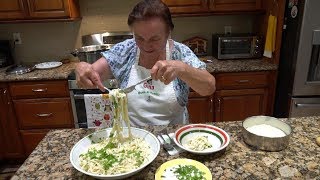 Italian Grandma Makes Fettuccine Alfredo [upl. by Nahtannhoj]