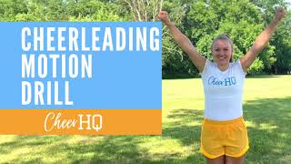 Cheerleading Motion Drill  Cheer HQ [upl. by Sheena]